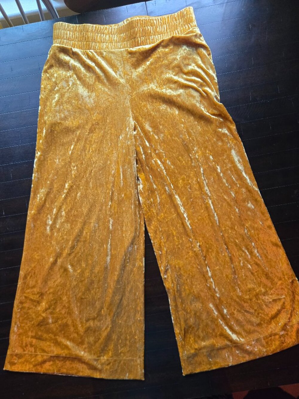 Target A New Day Gold Velvet Pants M